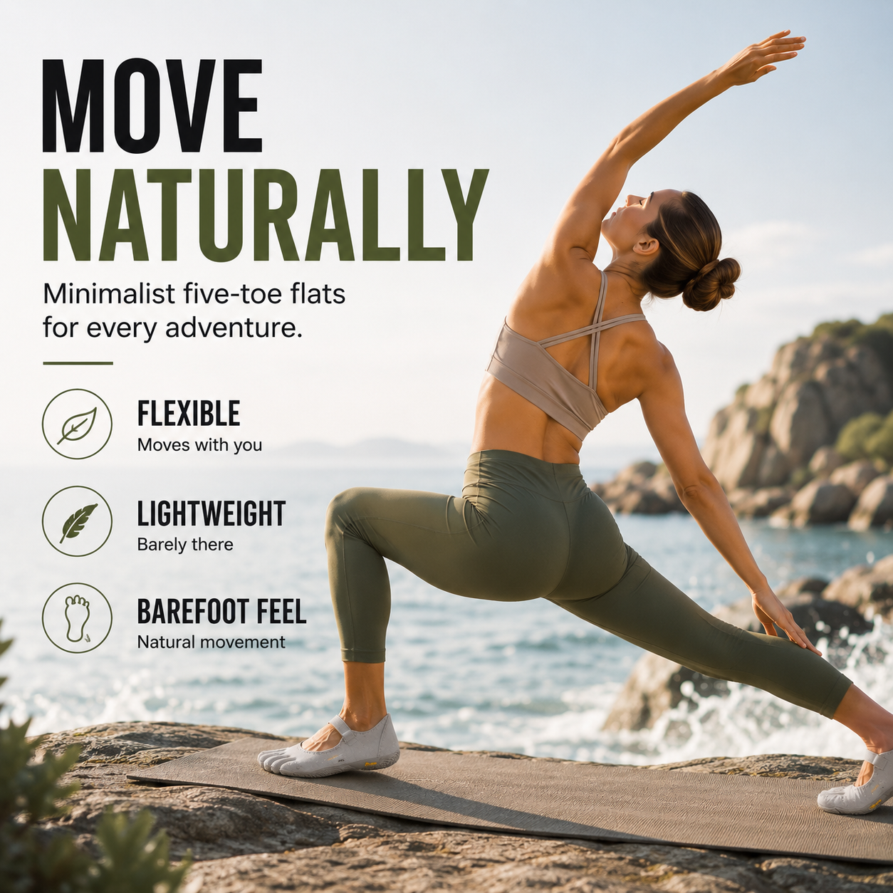 Nordspur | Toevara Five-Toe Minimalist Flat Shoe