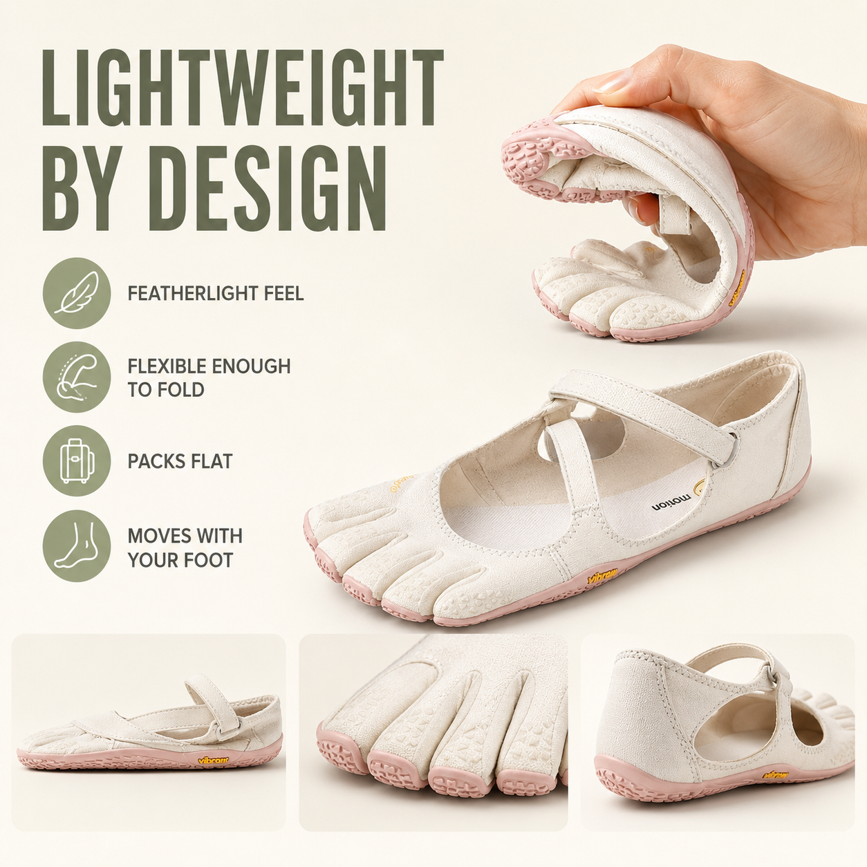 Nordspur | Toevara Women's Five-Toe Barefoot Shoes | Lightweight Everyday Minimalist