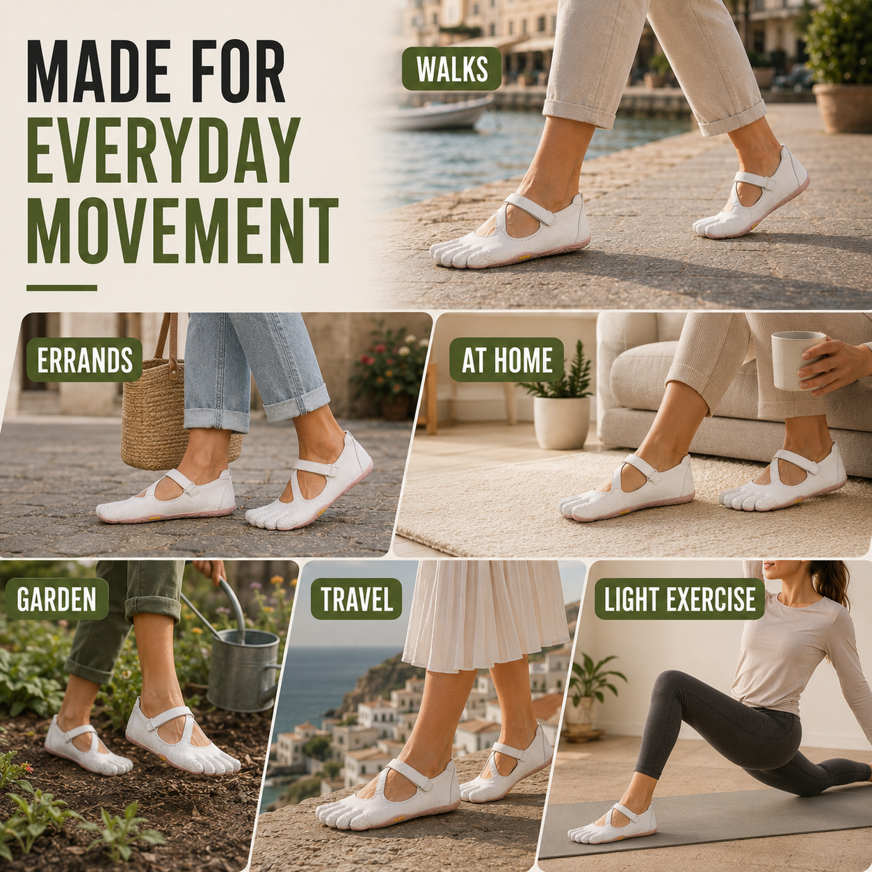 Nordspur | Toevara Women's Five-Toe Barefoot Shoes | Lightweight Everyday Minimalist