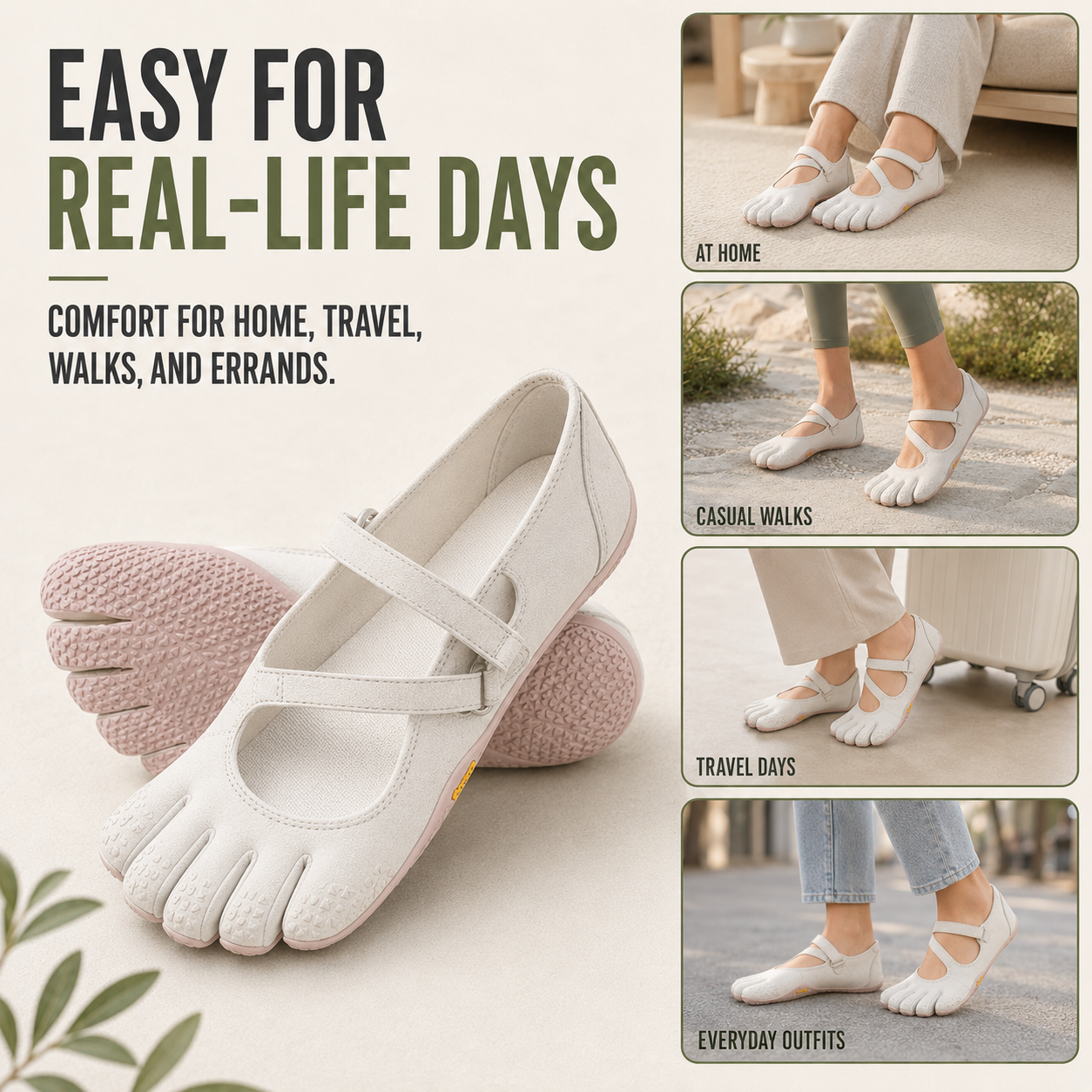 Nordspur | Toevara Women's Five-Toe Barefoot Shoes | Room for Toes to Spread