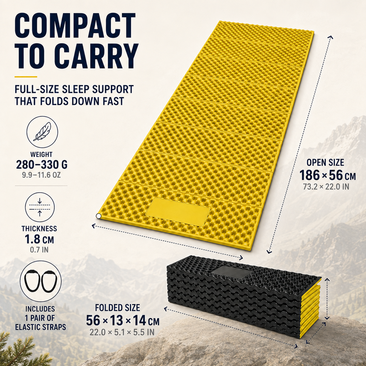Nordspur | Torline Foldable Dimpled Sleeping Mat