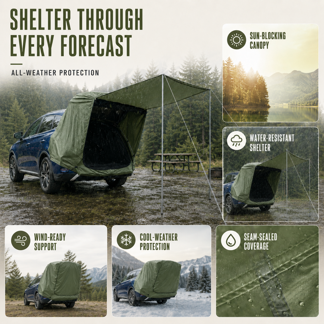 Nordspur | TrailHaven Rear Vehicle Extension Tent