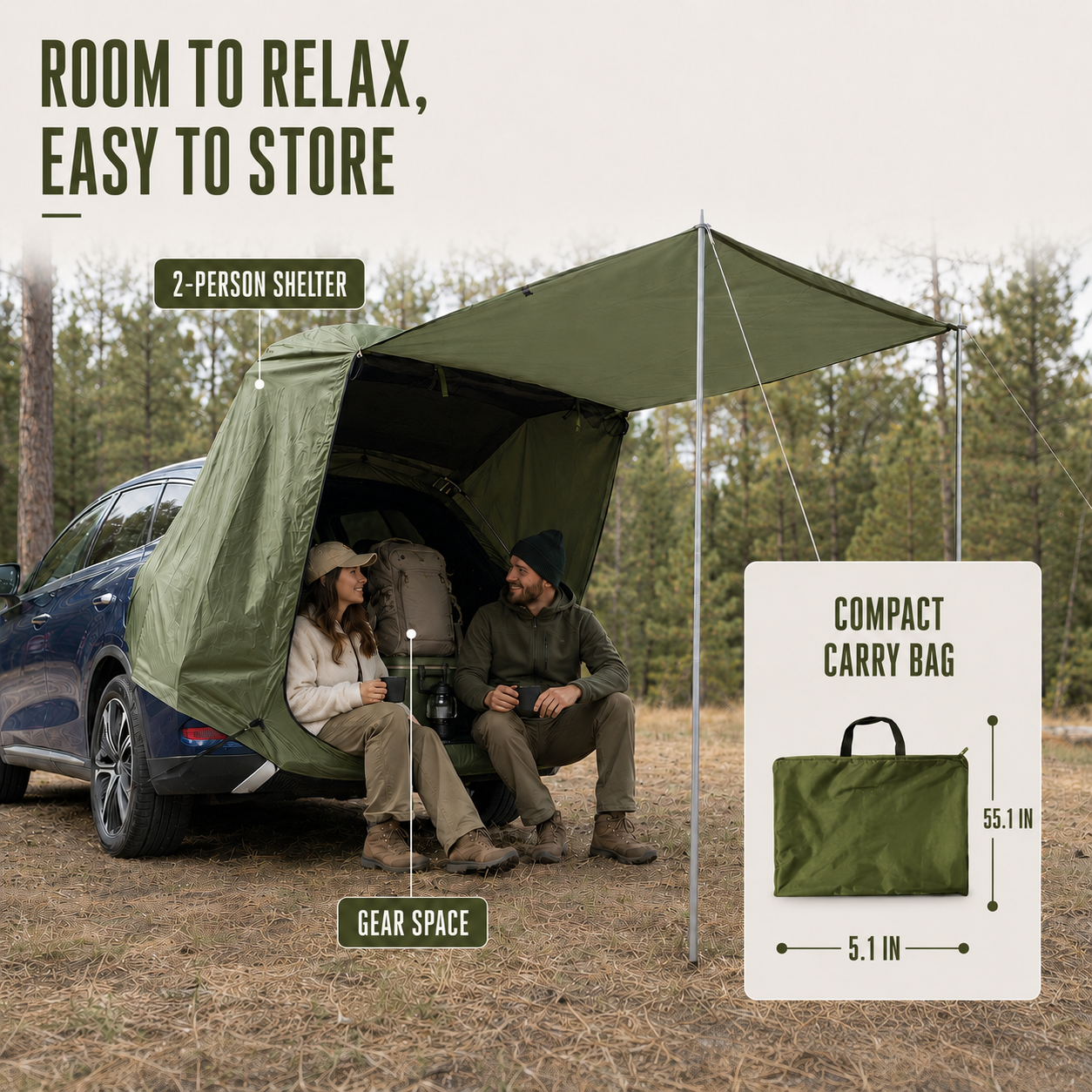Nordspur | TrailHaven Rear Vehicle Extension Tent
