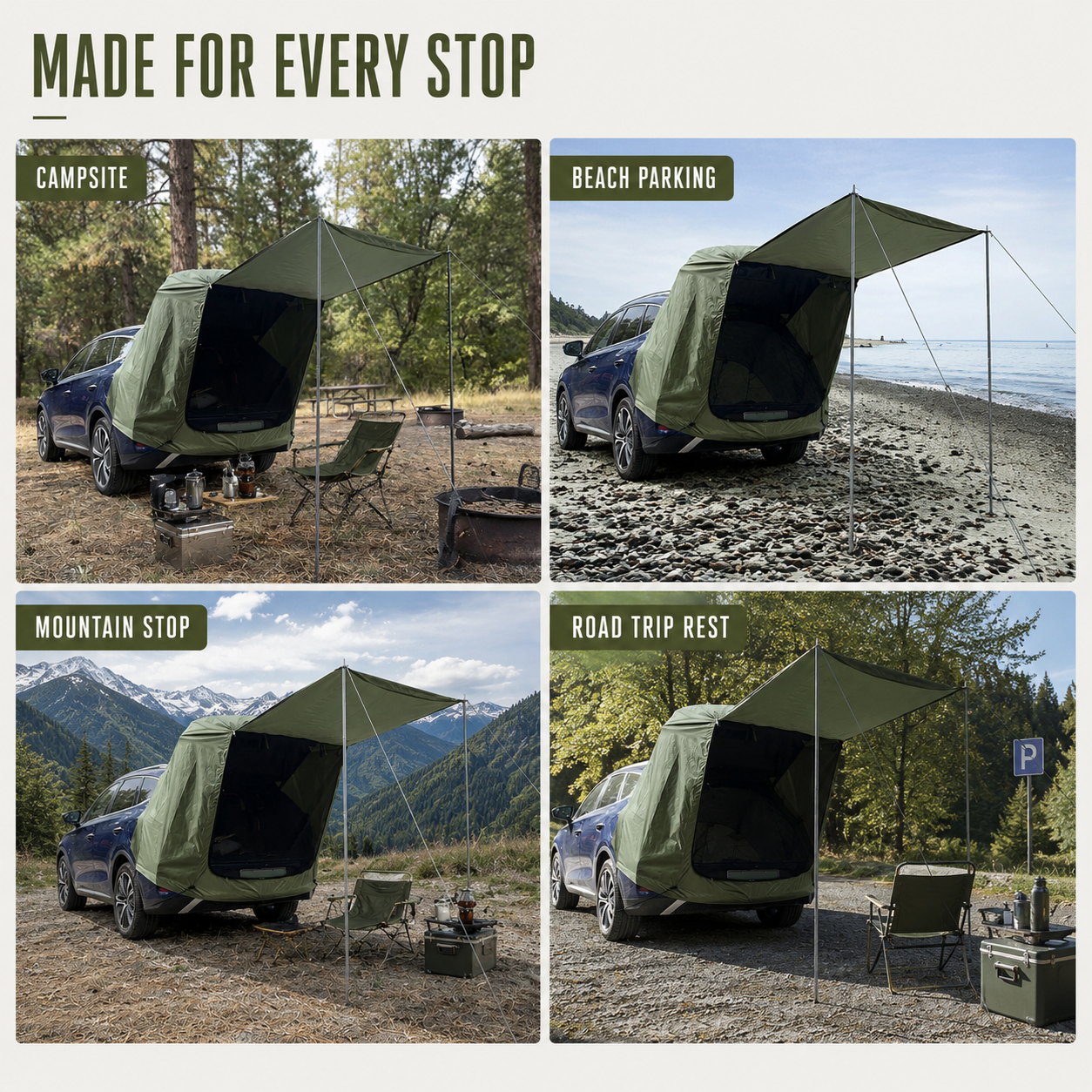 Nordspur | TrailHaven Rear Vehicle Extension Tent