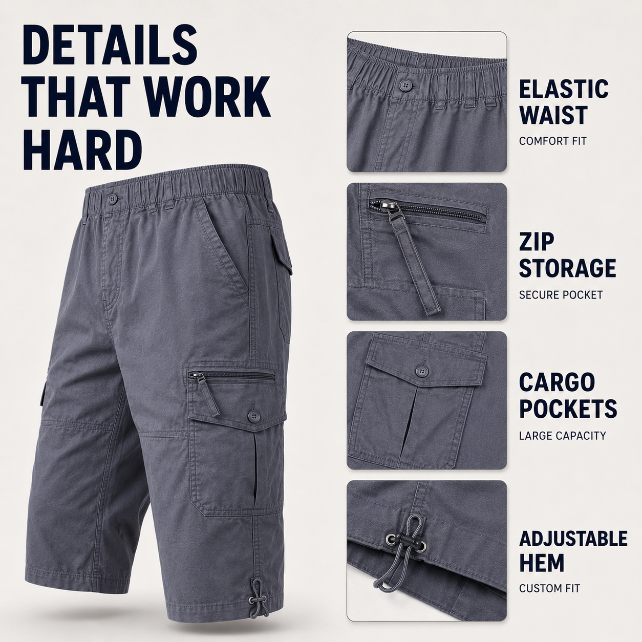 Nordspur | TrailKeen Loose Below Knee Cargo Shorts