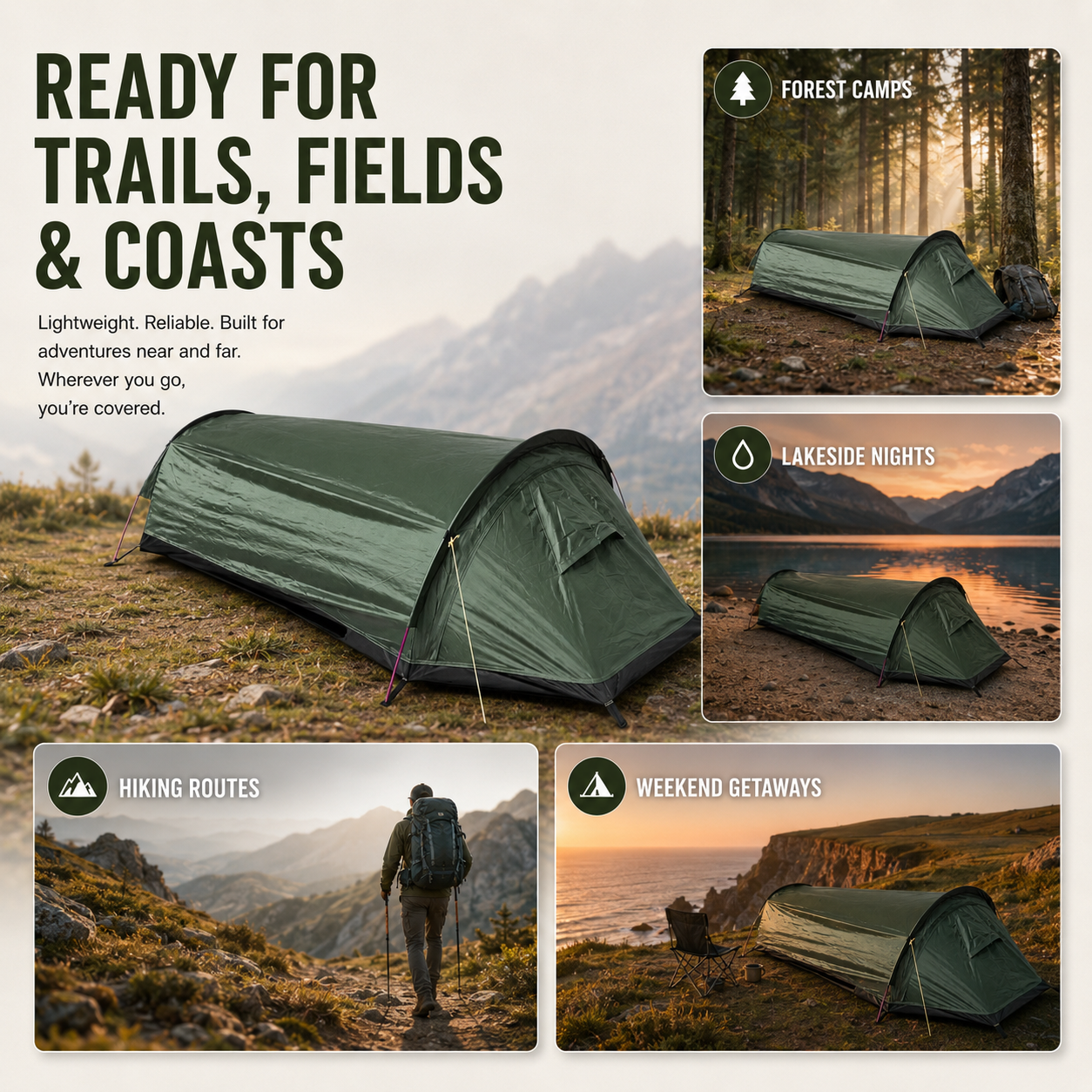 Nordspur | TrailLumen Single Person Tunnel Tent