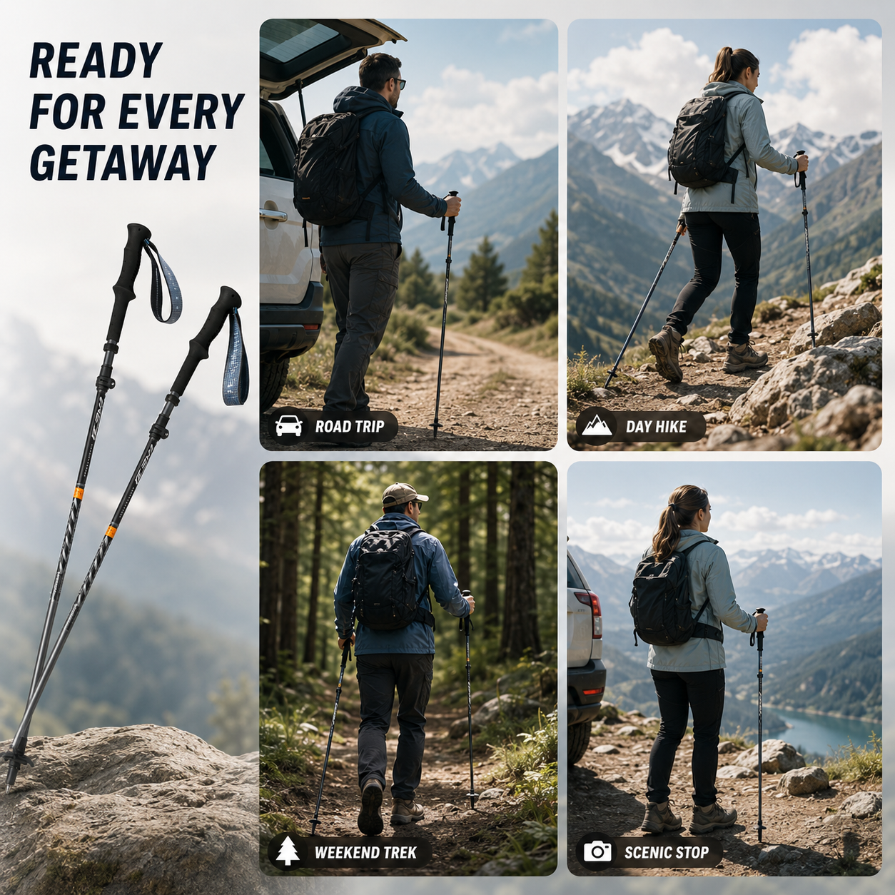 Nordspur | TrailNova Ultralight Collapsible Trekking Poles