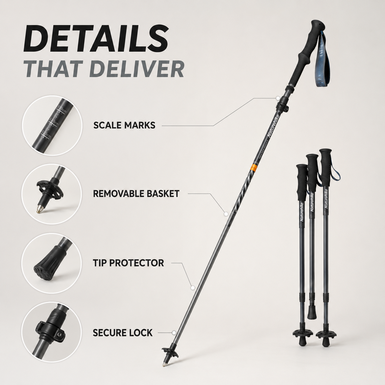 Nordspur | TrailNova Ultralight Collapsible Trekking Poles