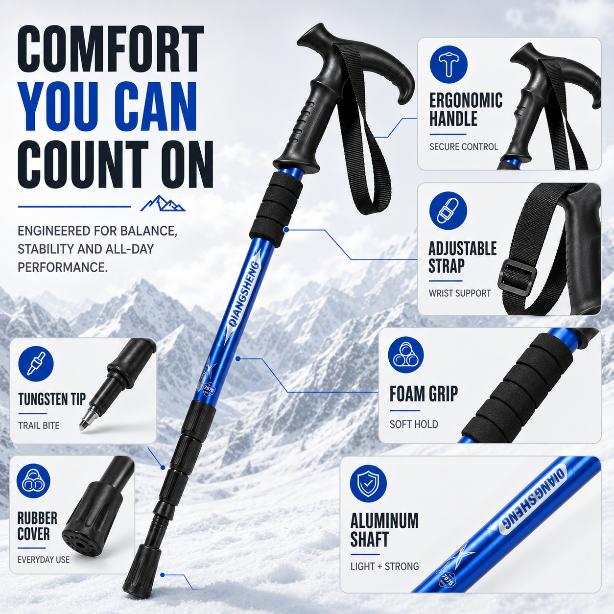 Nordspur | Trailara Foldable Telescopic Trekking Pole