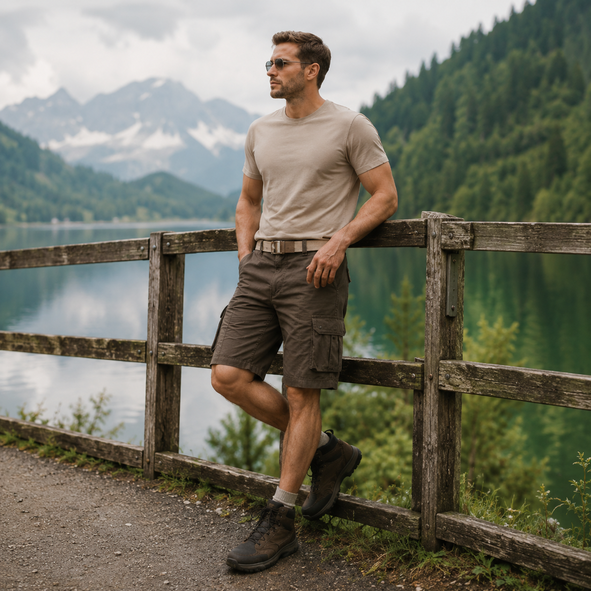 Nordspur | Trailford Knee Length Cargo Shorts
