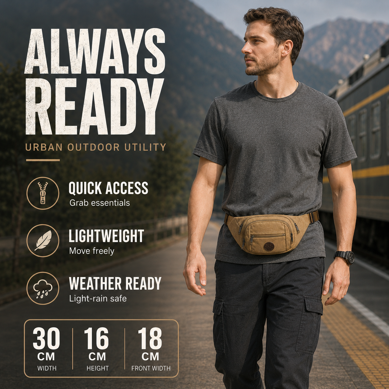 Nordspur | Trailridge Lightweight Canvas Waist Pack