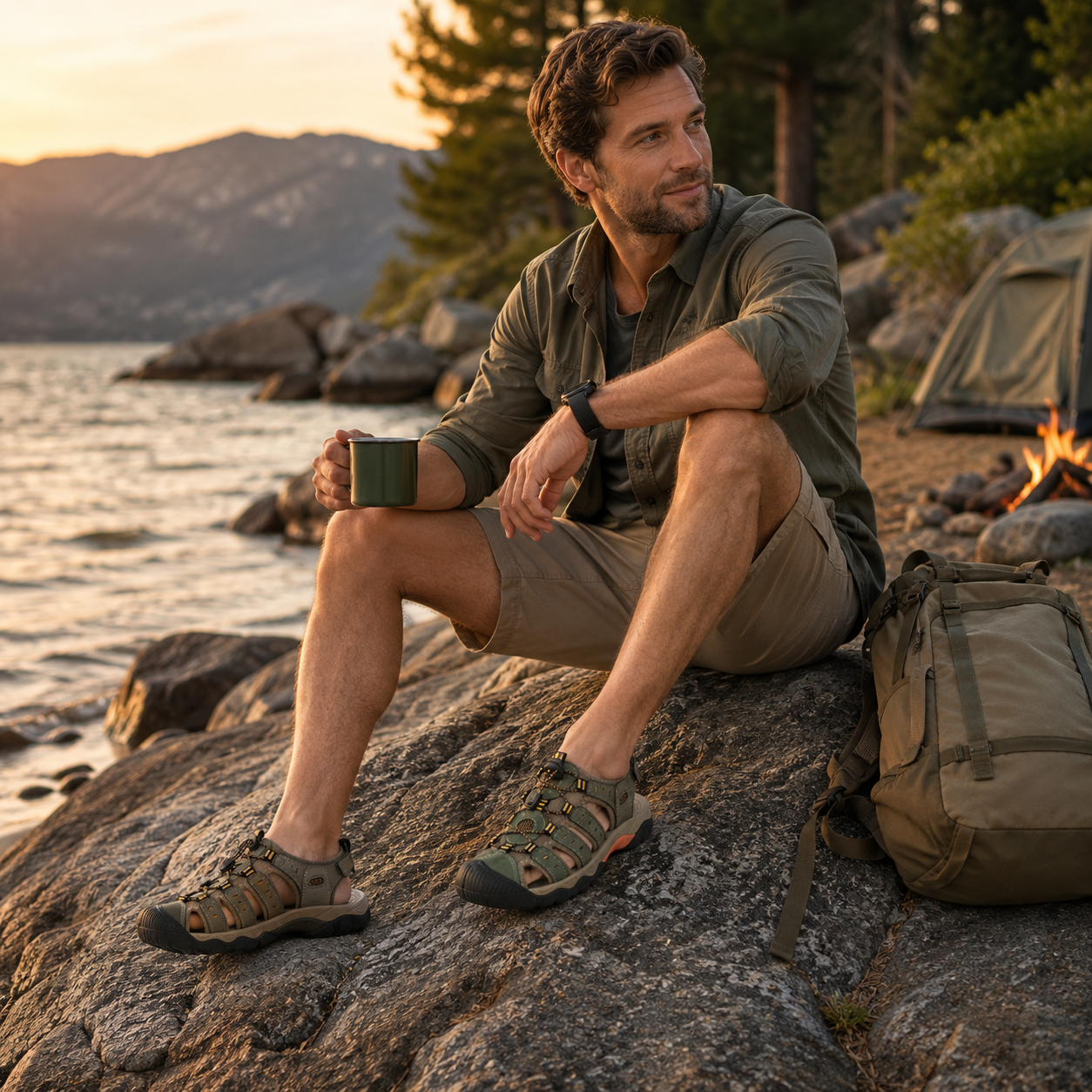 Nordspur | Trailsole Breathable Open-Toe Hiking Sandal