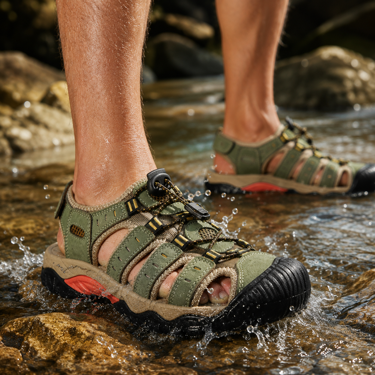Nordspur | Trailsole Breathable Open-Toe Hiking Sandal