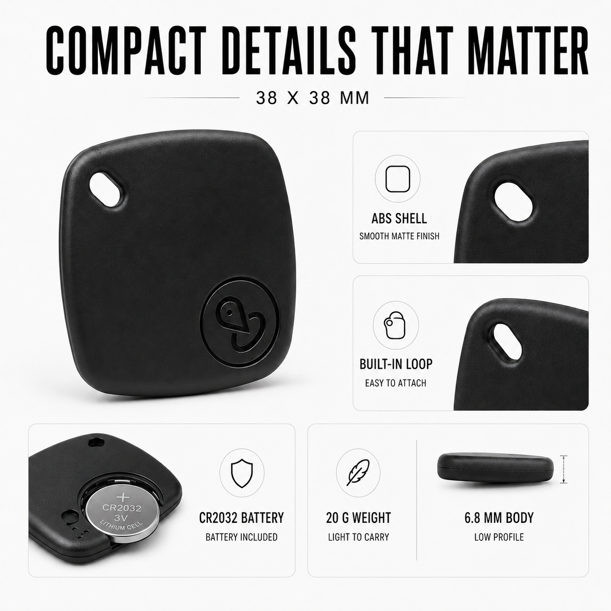 Nordspur | Traklit Compact Bluetooth Item Tracking Tag