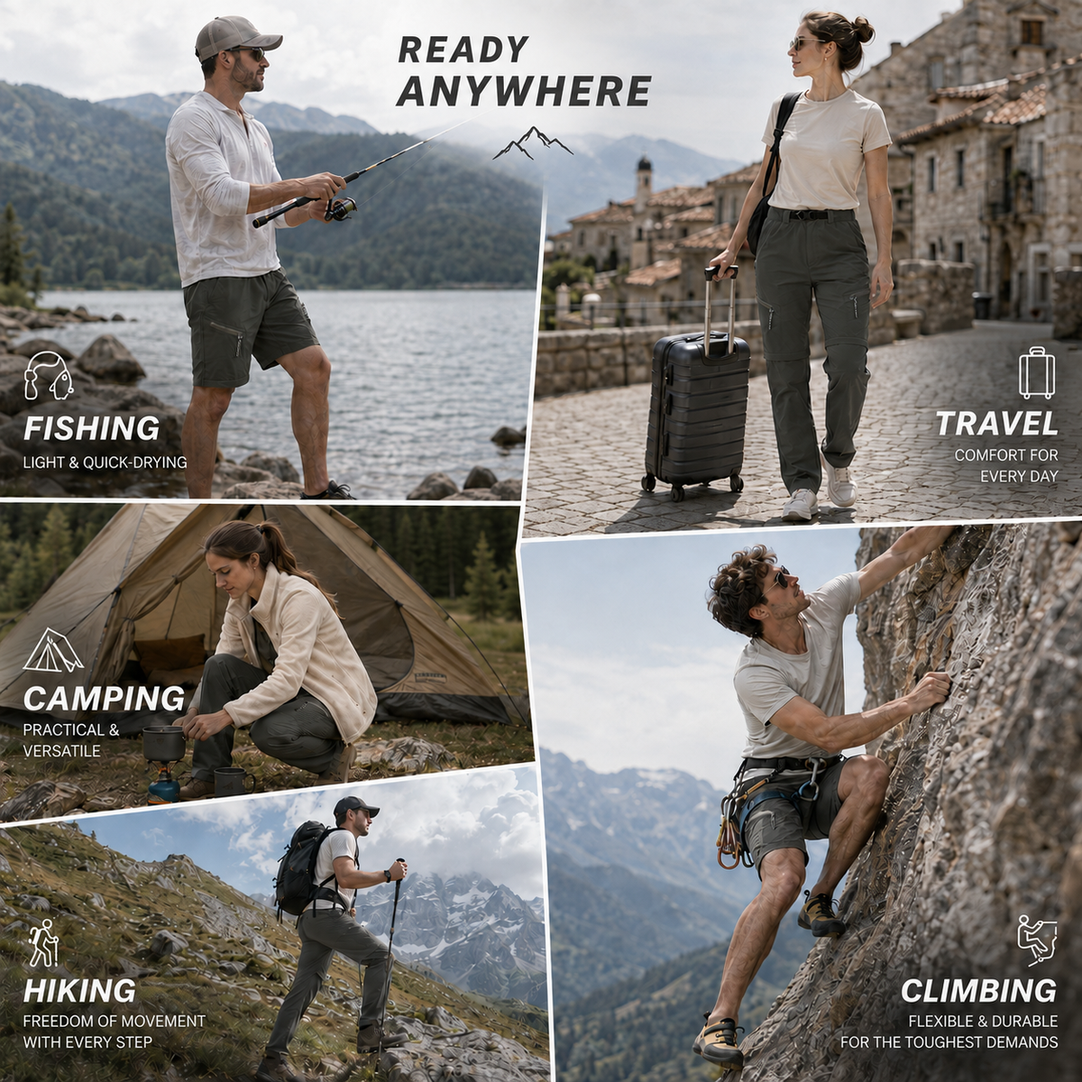 Nordspur | Traxlite Detachable-Leg Tactical Hiking Trousers