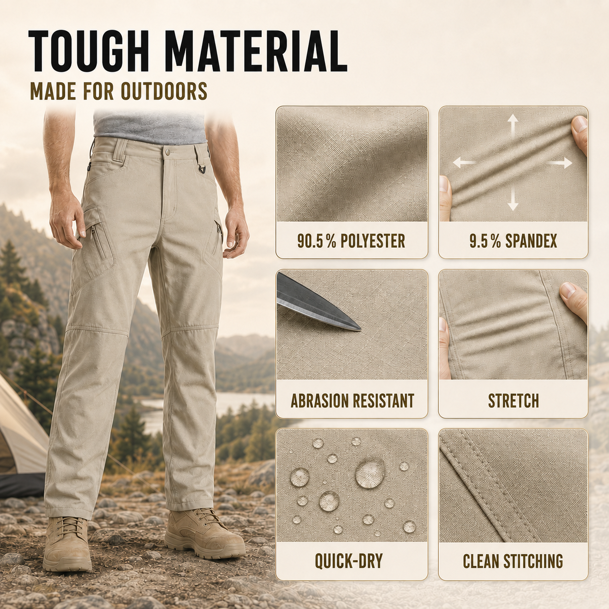 Nordspur | Traxlon Multi-Pocket Tactical Outdoor Trousers