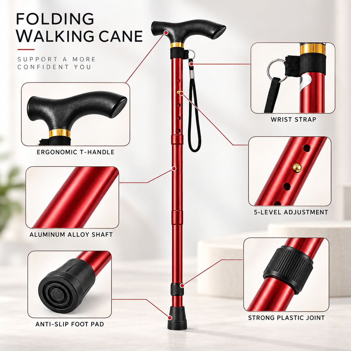 Nordspur | TrekFolda Collapsible Telescopic Trekking Pole