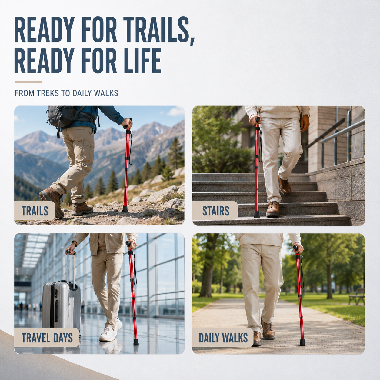 Nordspur | Treklinx Five Section Folding Trekking Pole