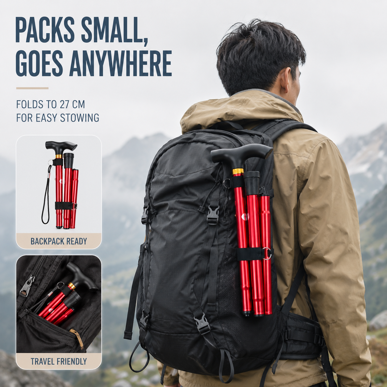 Nordspur | Treklinx Five Section Folding Trekking Pole