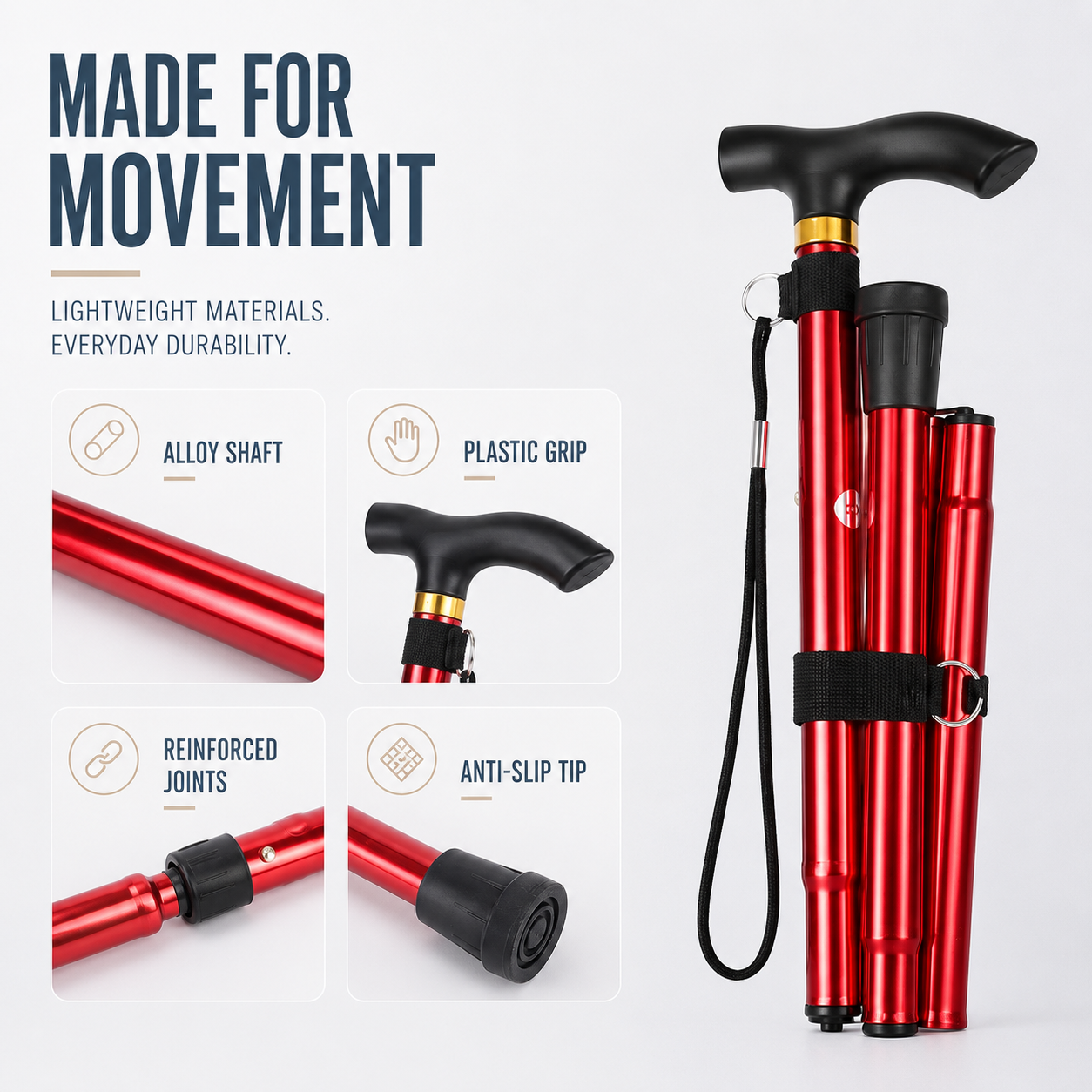 Nordspur | Treklinx Five Section Folding Trekking Pole