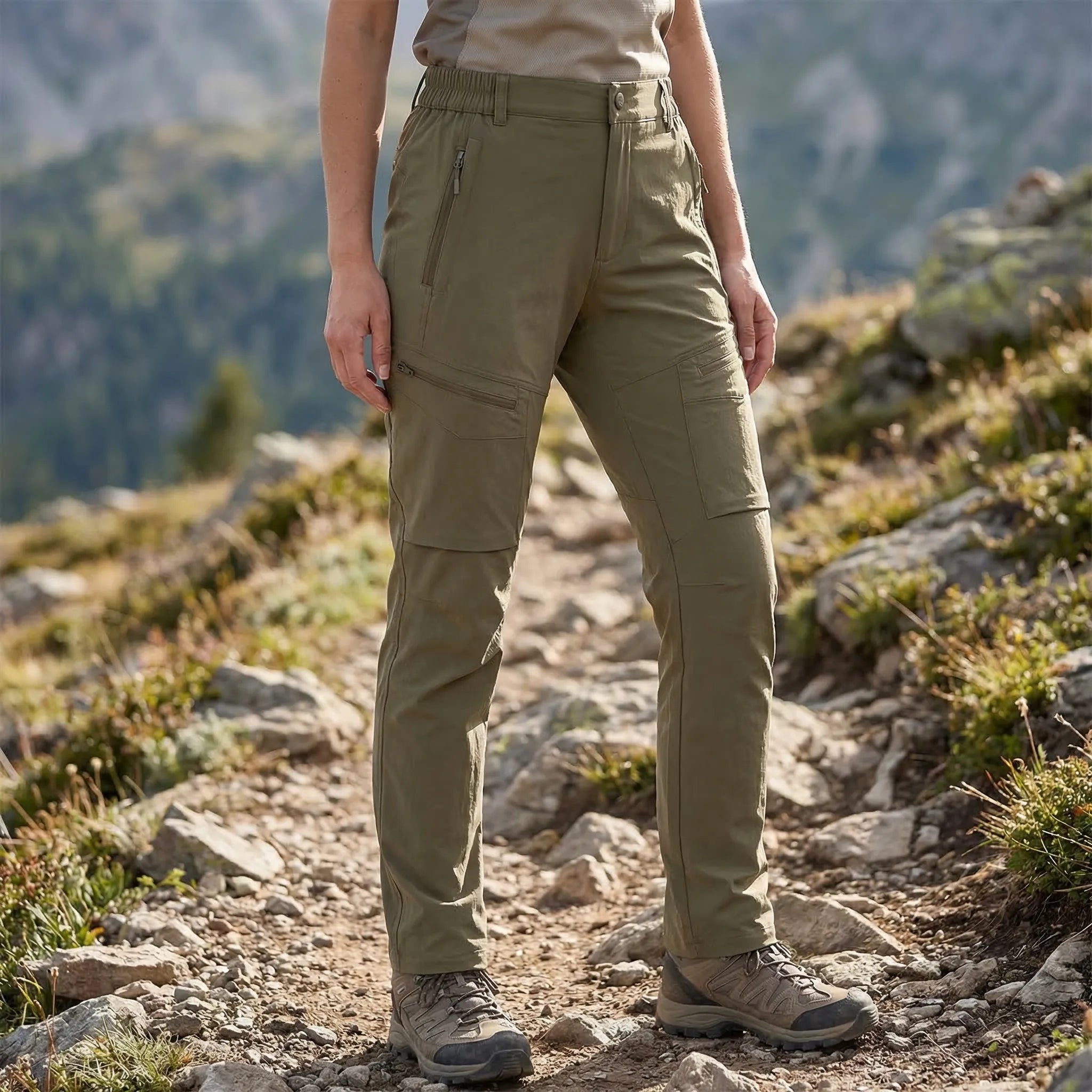 Nordspur | Treklyne Stretch Cargo Hiking Trousers For Women