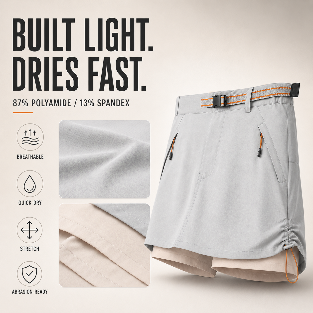 Nordspur | Trekvia Lightweight Stretch Culotte Hiking Shorts