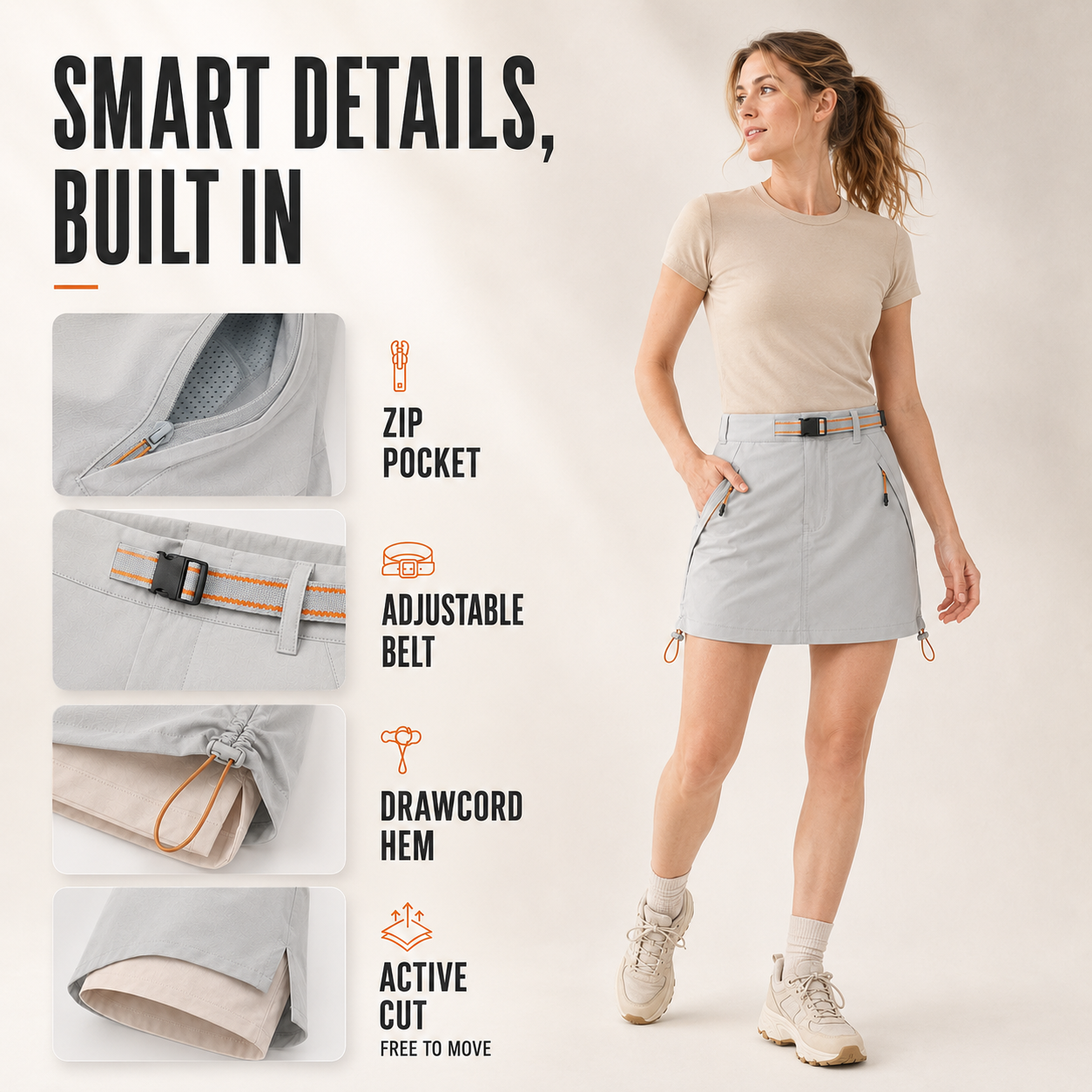 Nordspur | Trekvia Lightweight Stretch Culotte Hiking Shorts