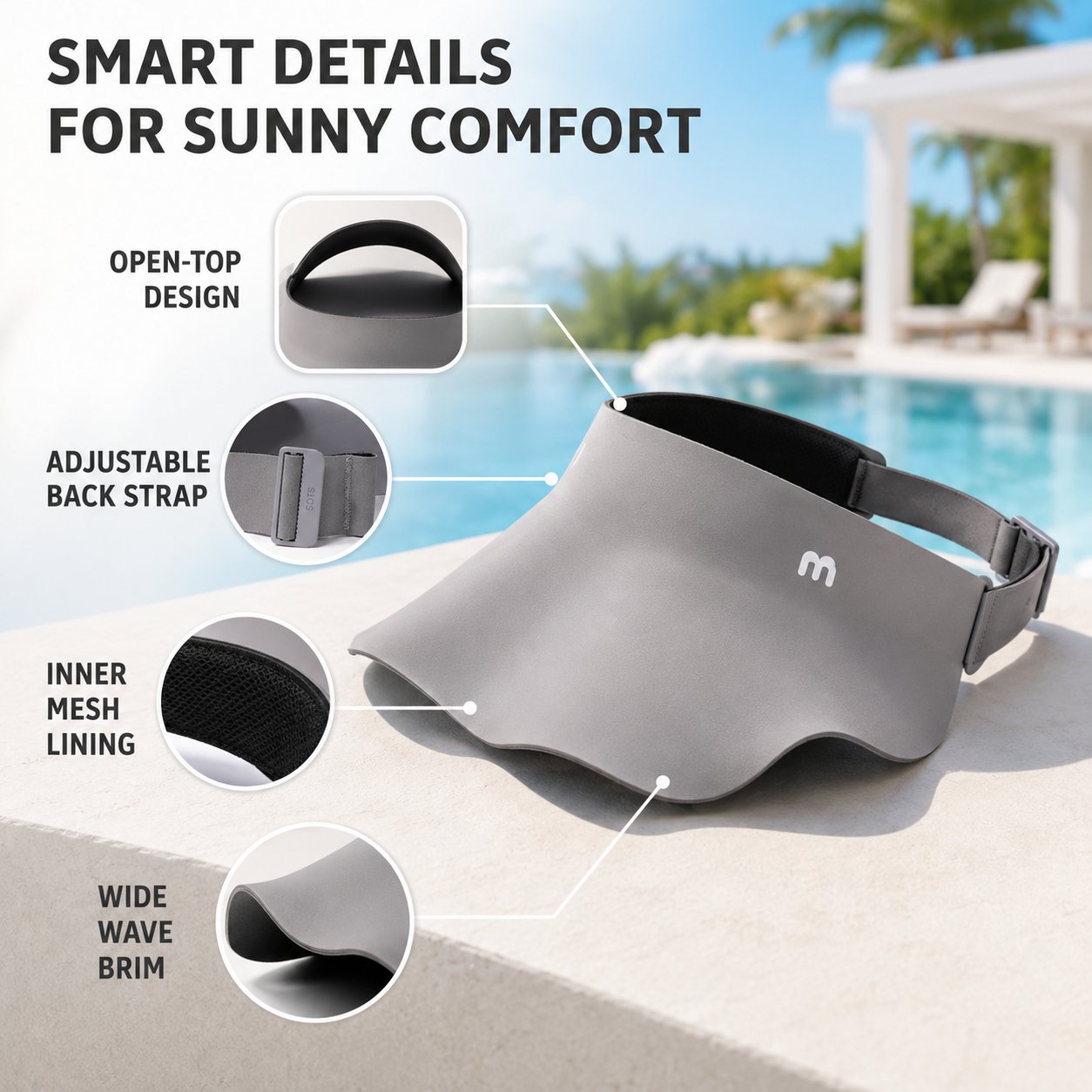 Nordspur | Tressal Wide Brim Open Top Visor