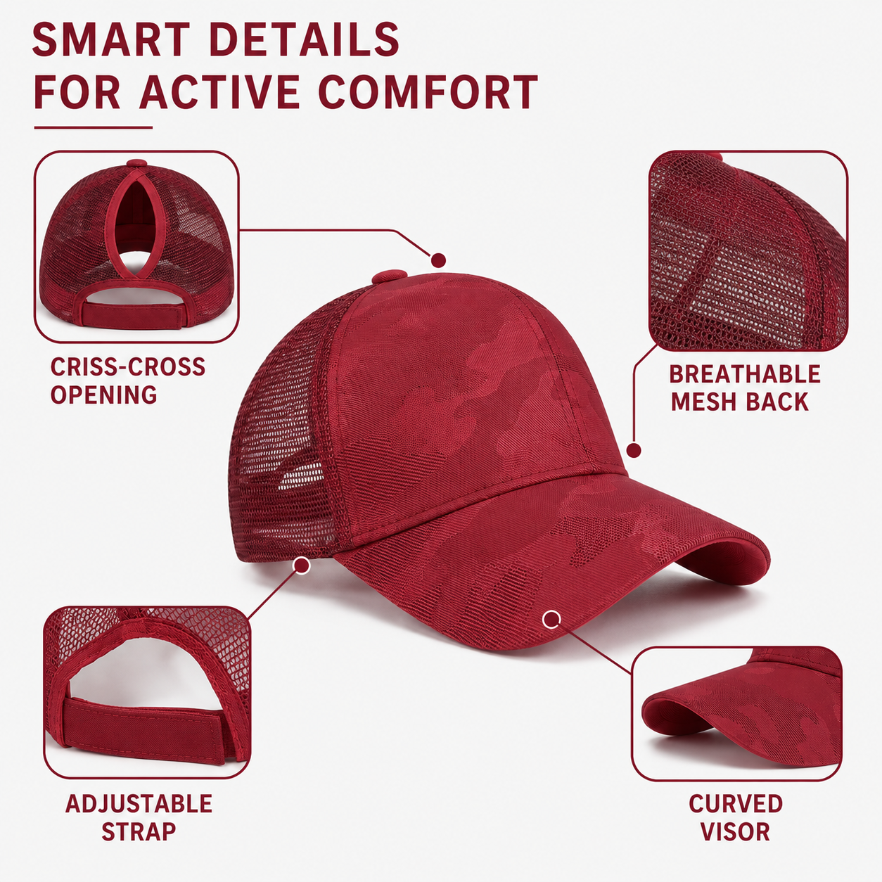 Nordspur | Tresvia Women's Ponytail Baseball Cap