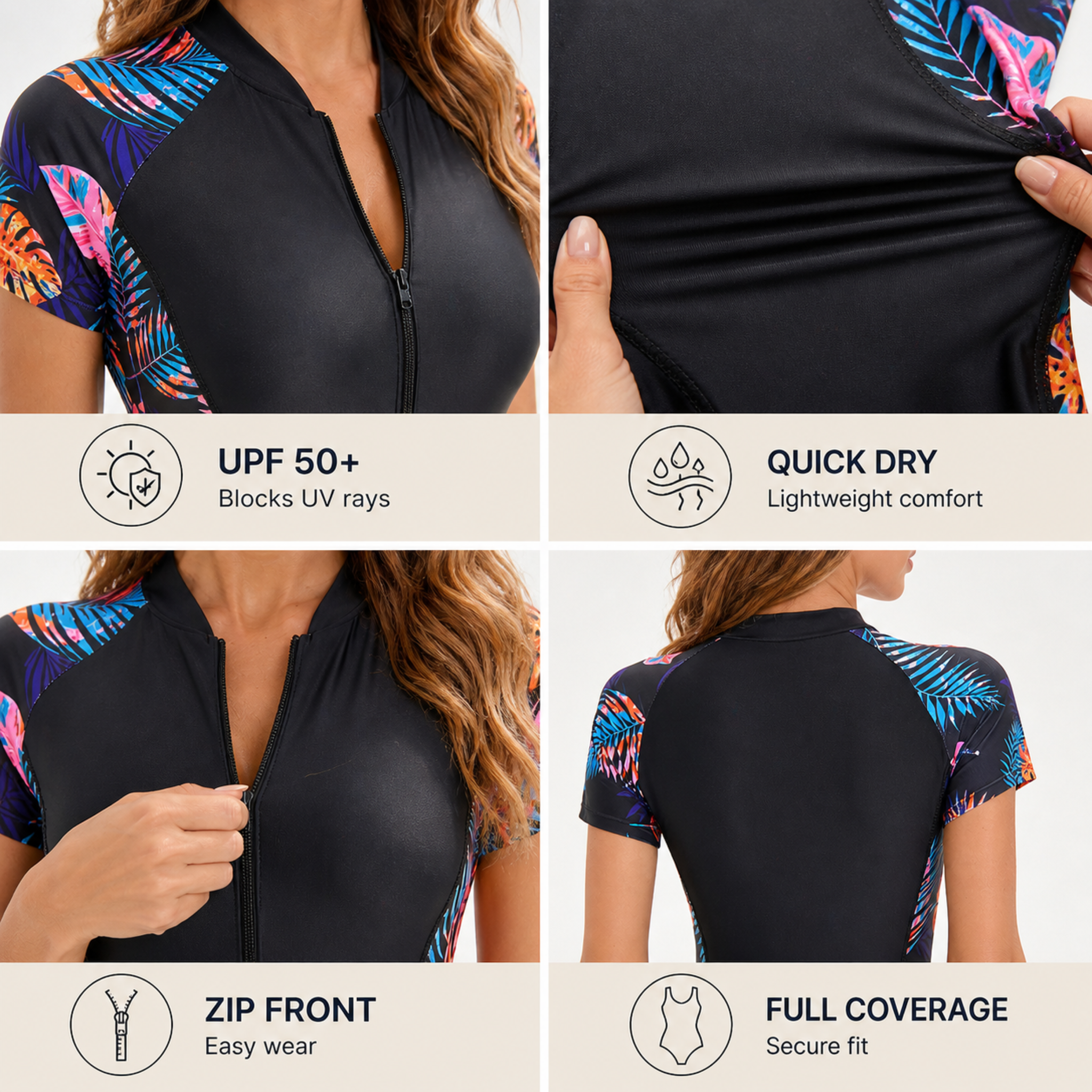 Nordspur | Tropiflow Short Sleeve One Piece Suit