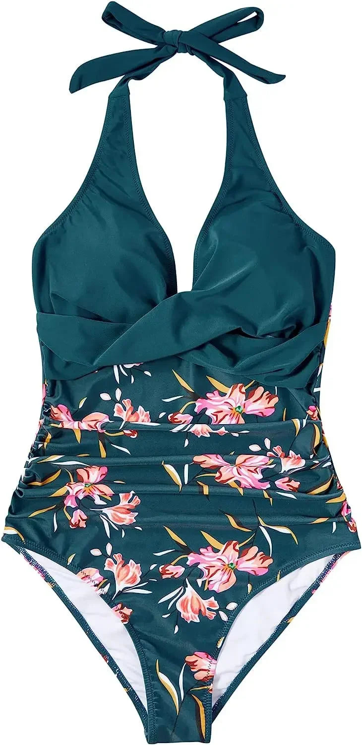 Nordspur | Tropiluna Halter Neck One Piece Swimsuit