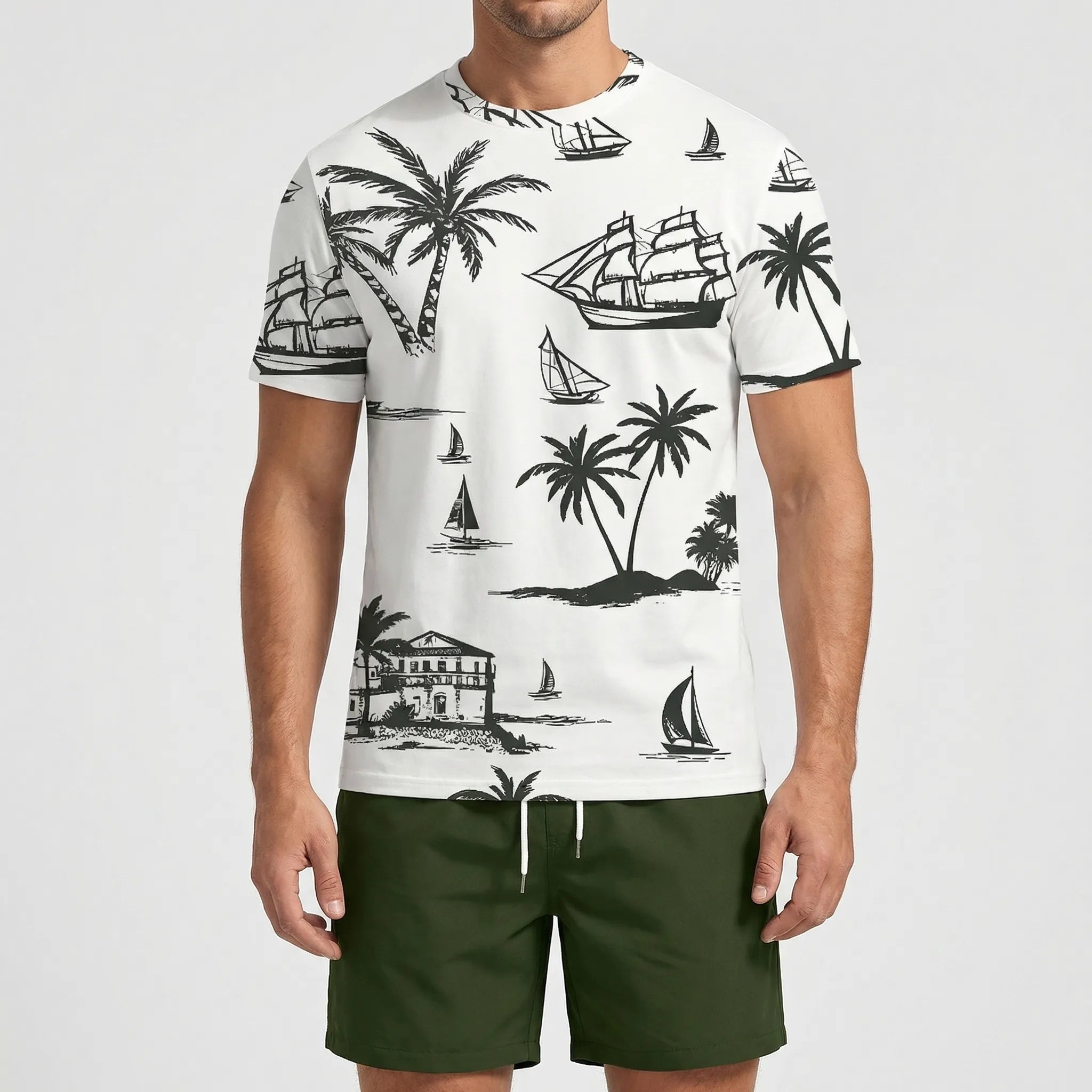 Nordspur | Tropivex Hawaiian Print Short Sleeve And Shorts Set