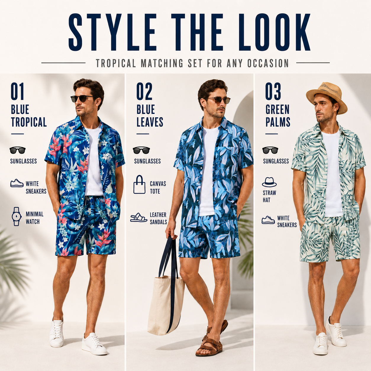 Nordspur | Tropivex Tropical Print Shirt And Shorts Set