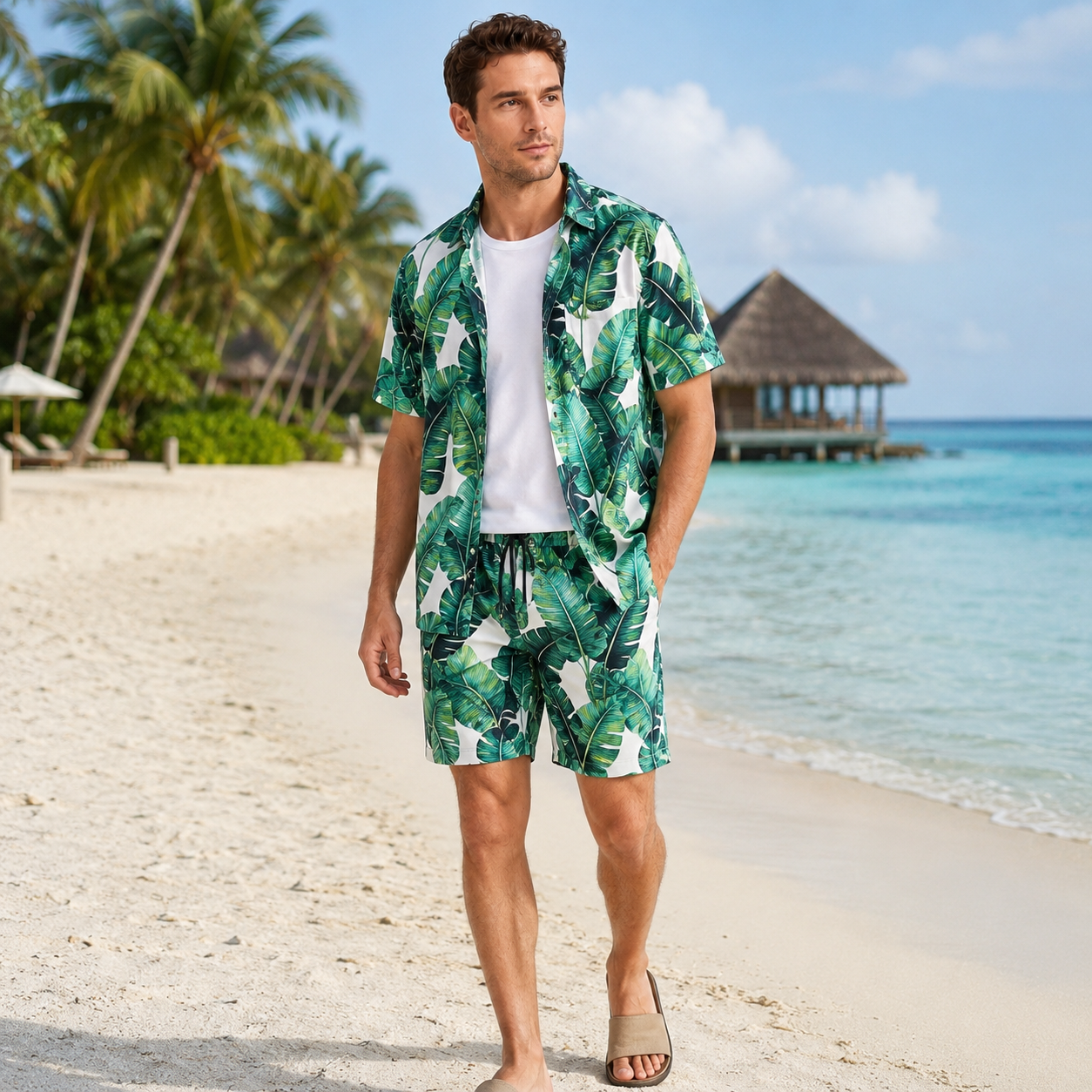 Nordspur | Tropivex Tropical Print Shirt And Shorts Set