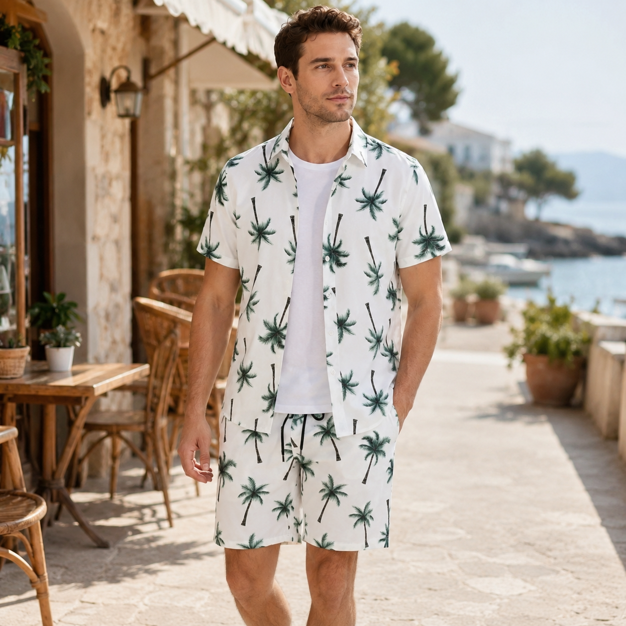Nordspur | Tropivex Tropical Print Shirt And Shorts Set