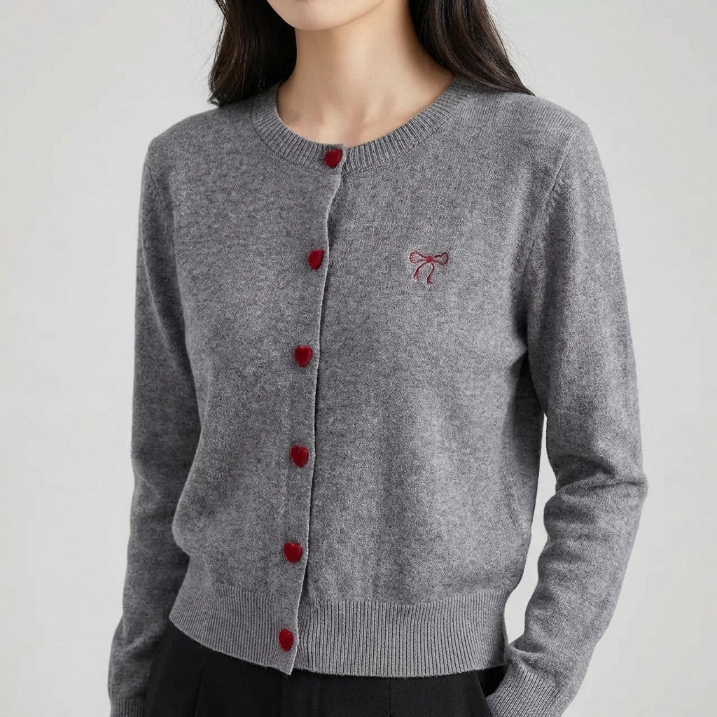 Nordspur | Valentelle Round Neck Button Cardigan