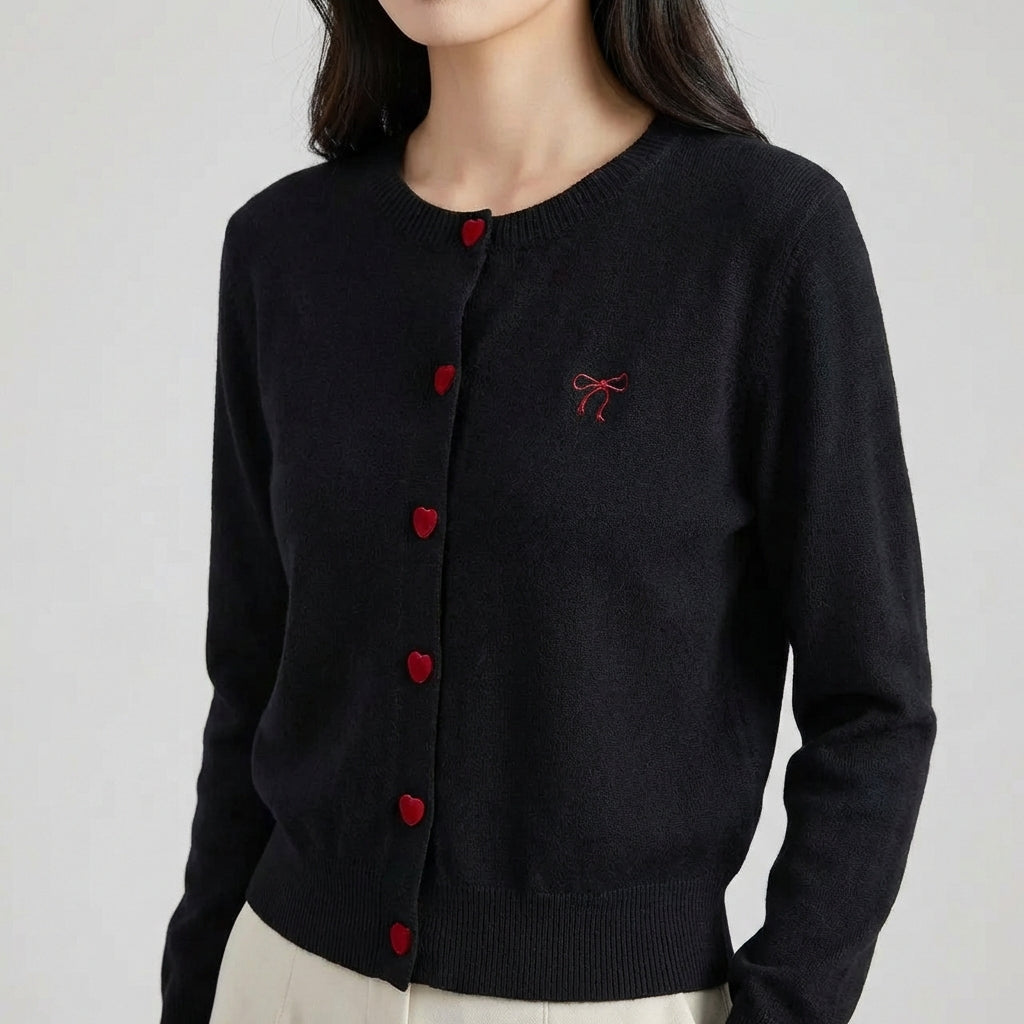 Nordspur | Valentelle Round Neck Button Cardigan