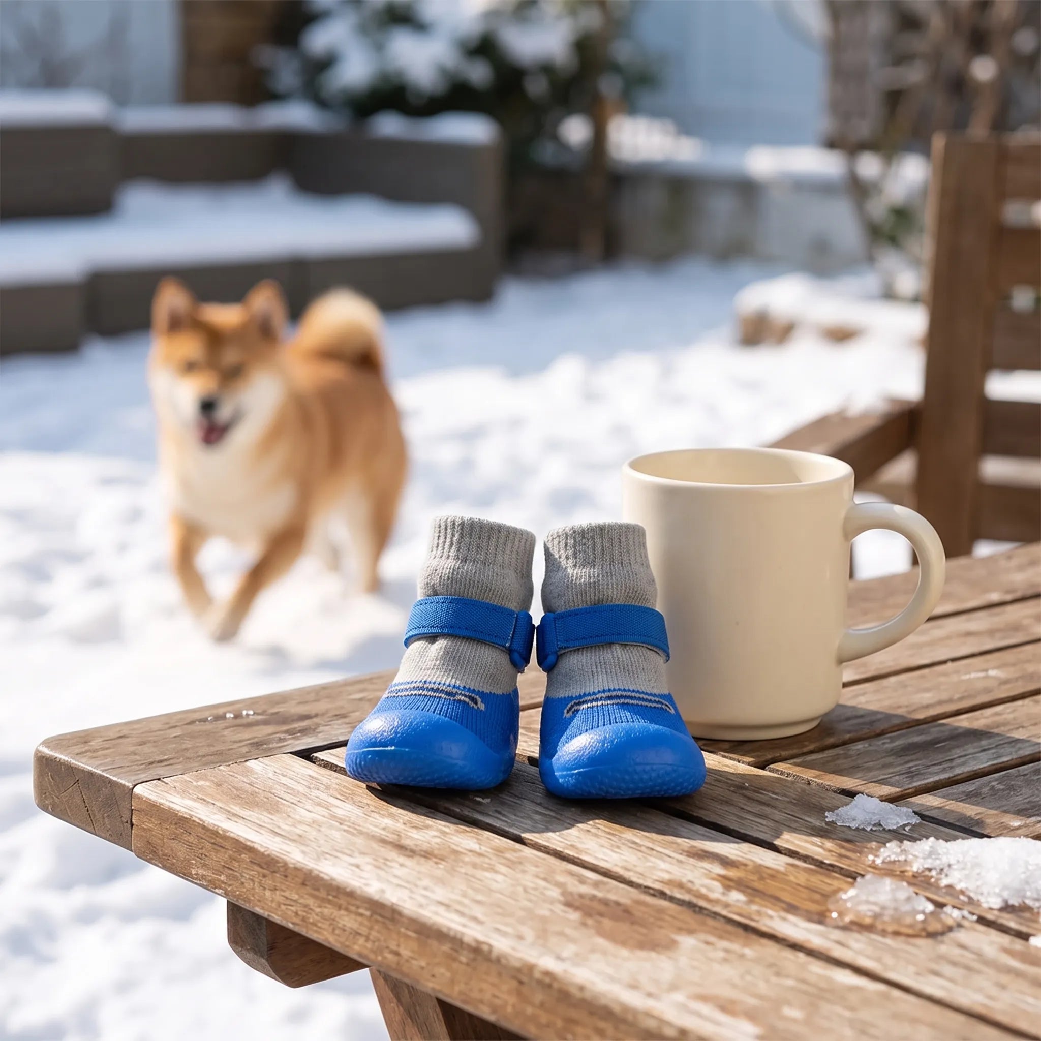 Nordspur | Vankor Cartoon Bear Pattern Knitted Dog Socks