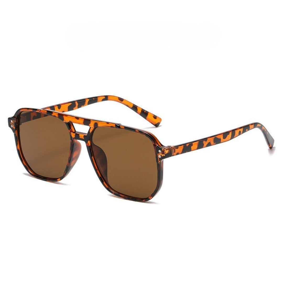 Nordspur | Brixton Double Bridge Square Frame Sunglasses