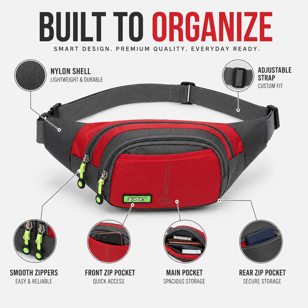 Nordspur | Vaylix Waterproof Nylon Waist Pack