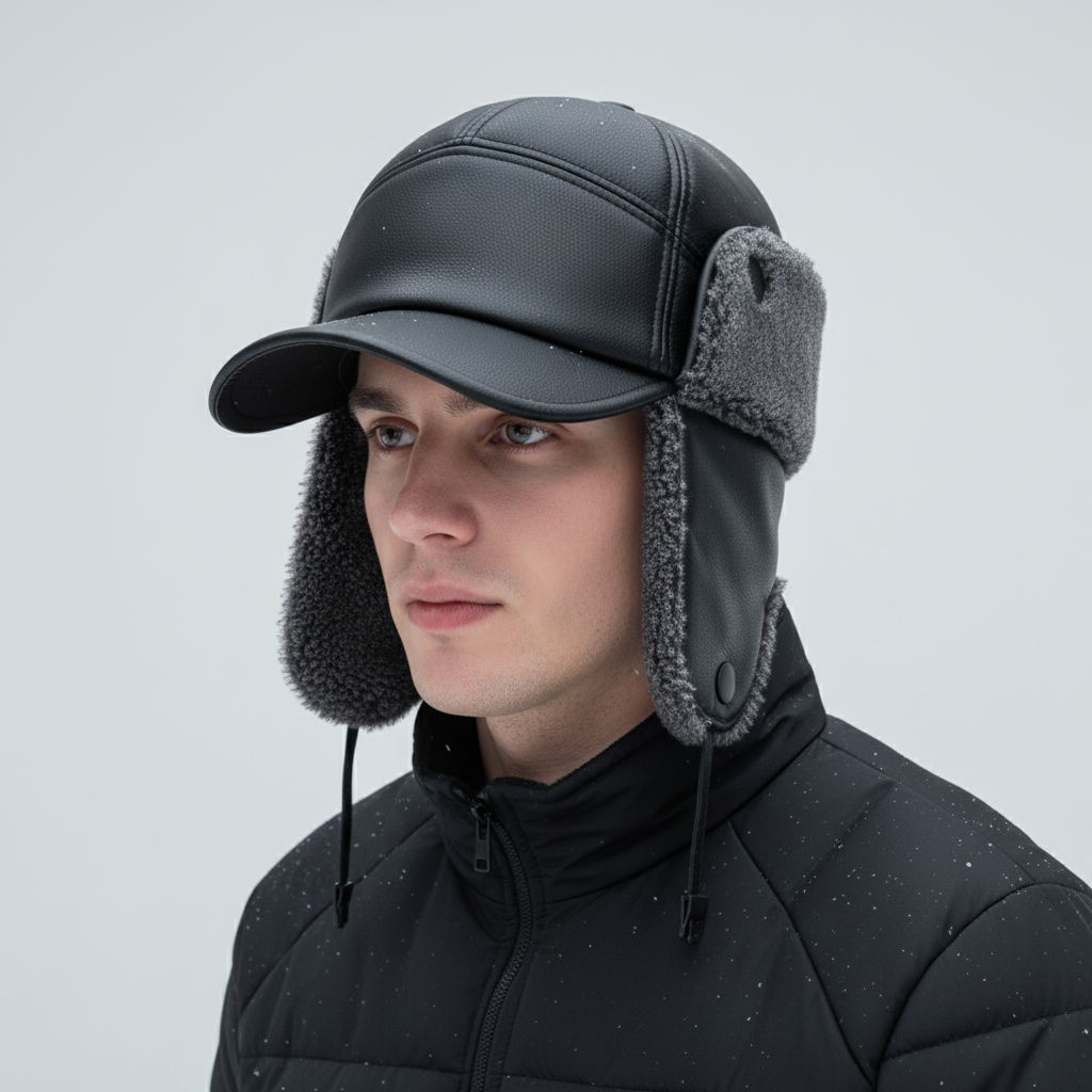 Nordspur | Vegan Leather Winter Cap