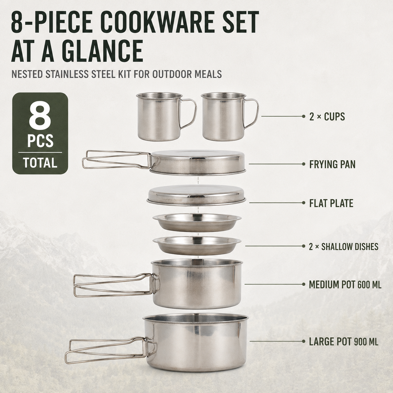 Nordspur | Veldco Compact Outdoor Cooking Mess Kit