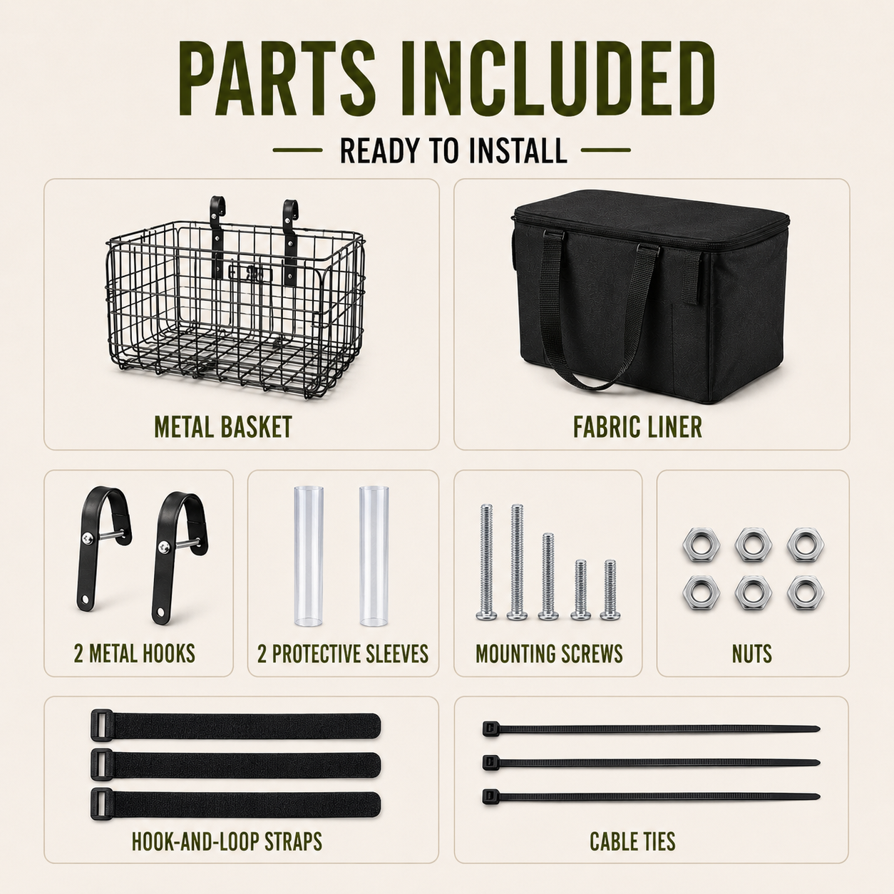 Nordspur | Veldrix Large Capacity Front And Rear Bike Basket