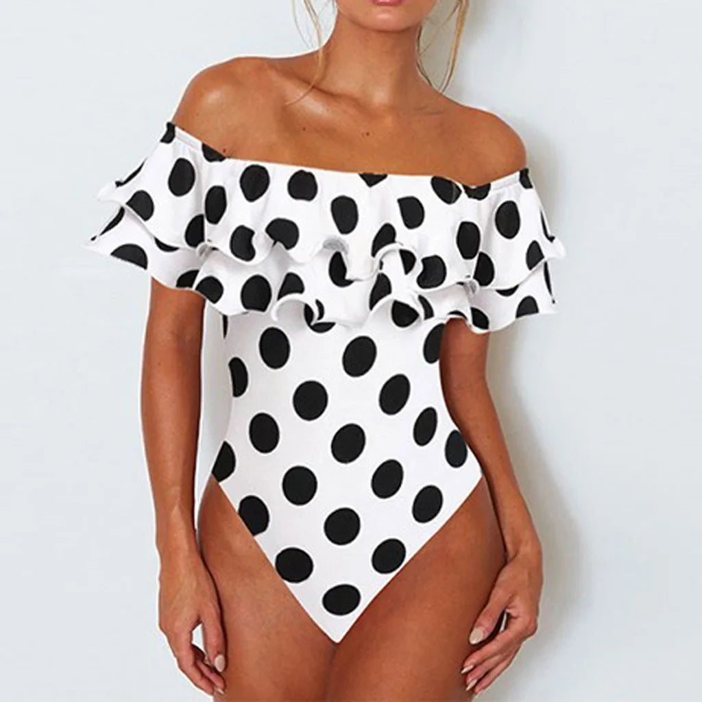 Nordspur | Vellura Ruffled Off-Shoulder One-Piece Swimsuit