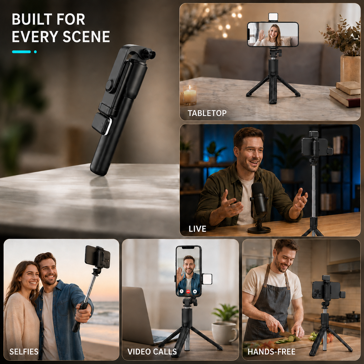 Nordspur | VeloGrip Retractable Selfie Stick Tripod