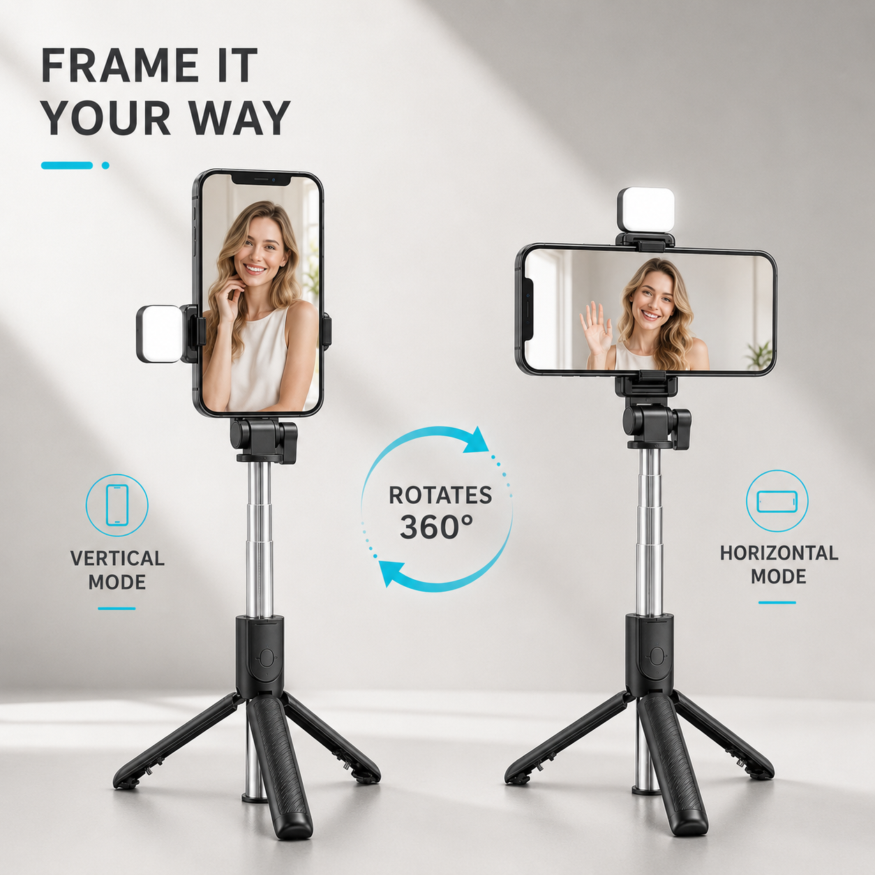 Nordspur | VeloGrip Retractable Selfie Stick Tripod
