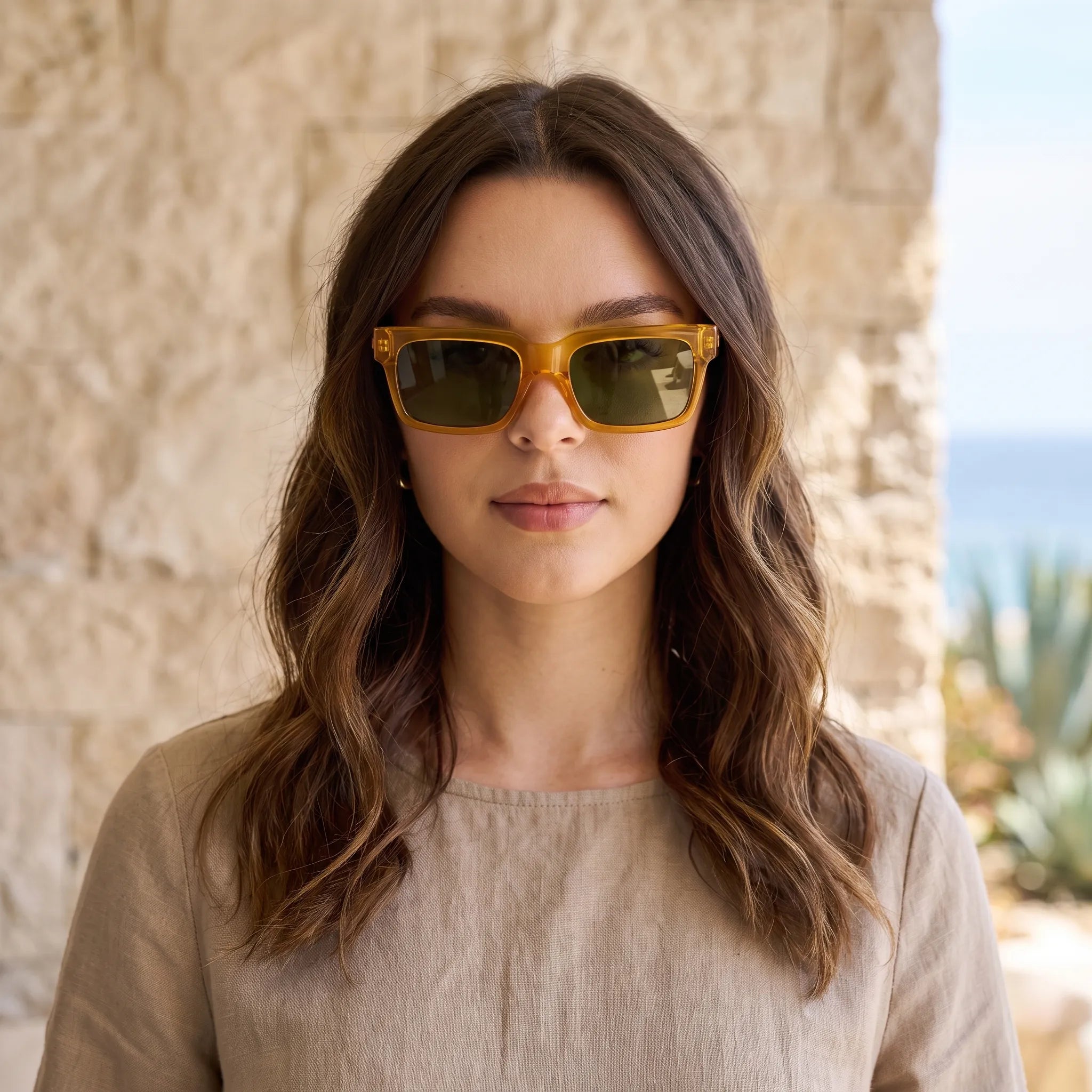 Nordspur | Velora Retro Rectangular Polarised Sunglasses