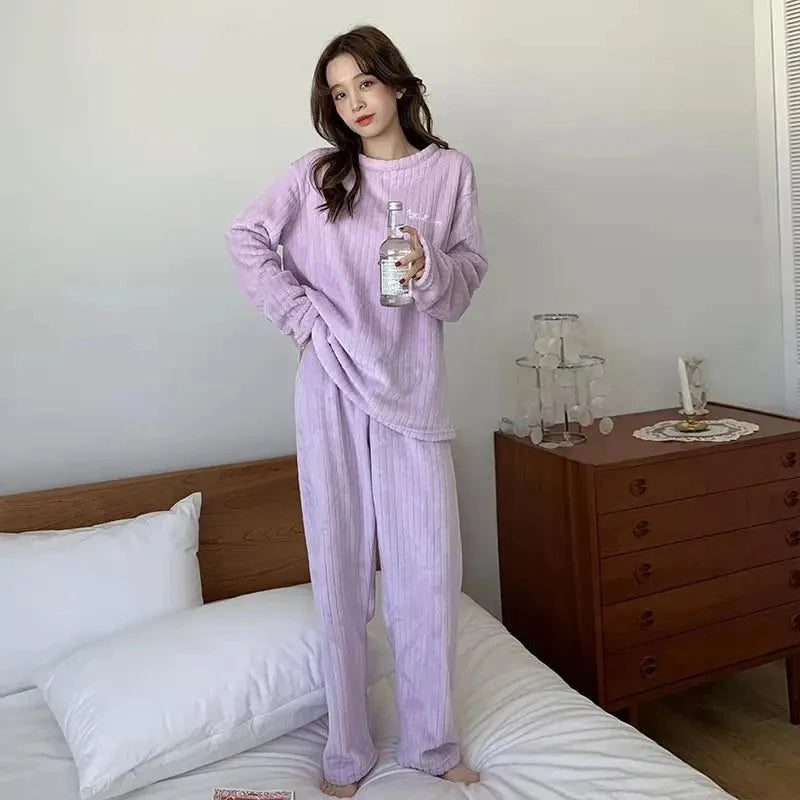 Nordspur | VelouraWarm Padded Long Sleeve Pajama Set