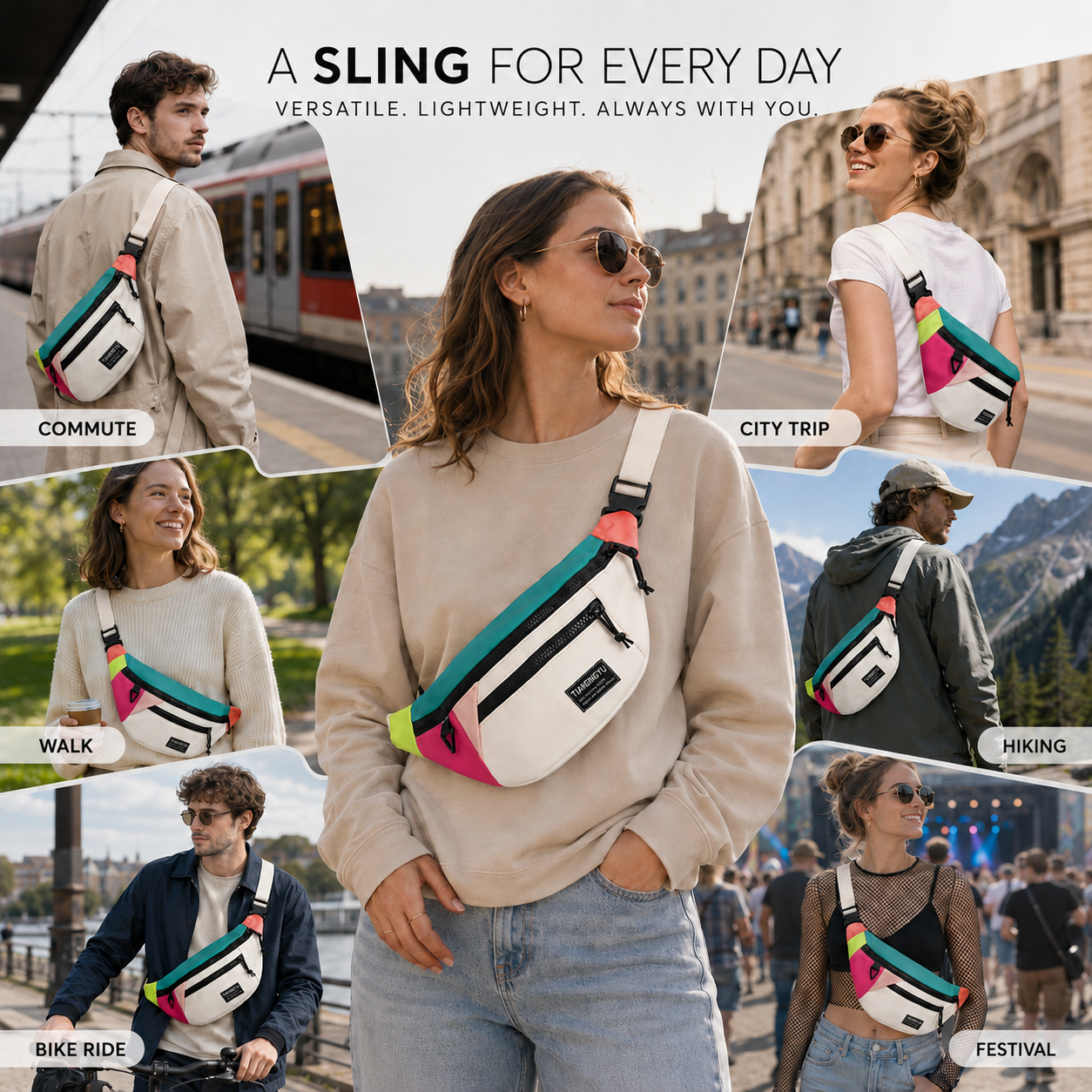 Nordspur | Veltroxa Casual Nylon Crossbody Bag