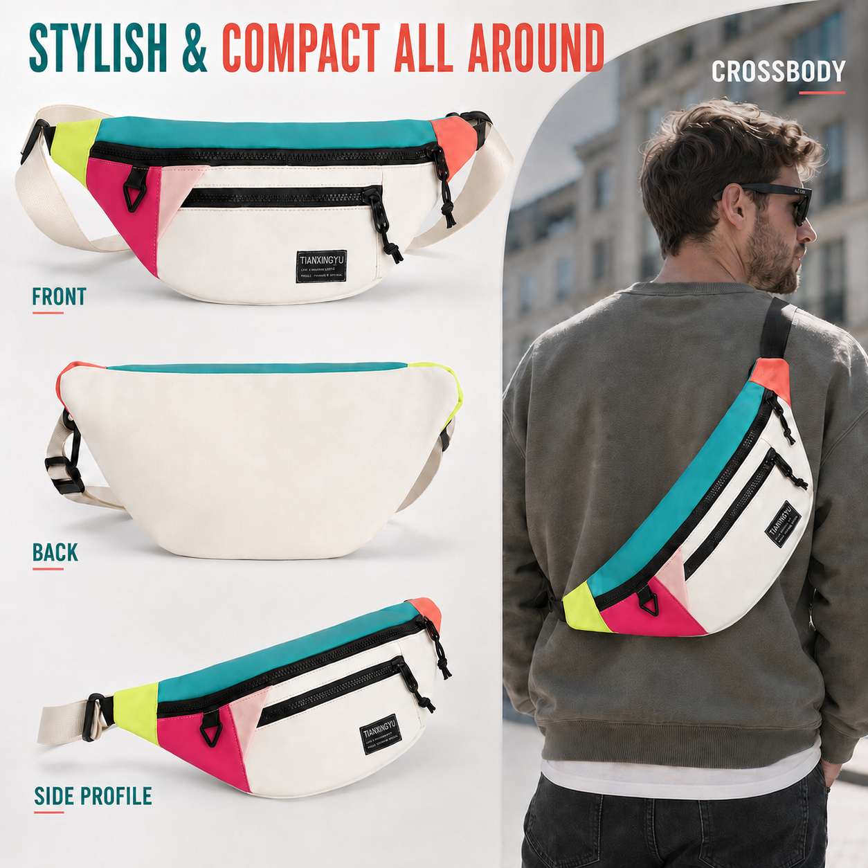 Nordspur | Veltroxa Casual Nylon Crossbody Bag